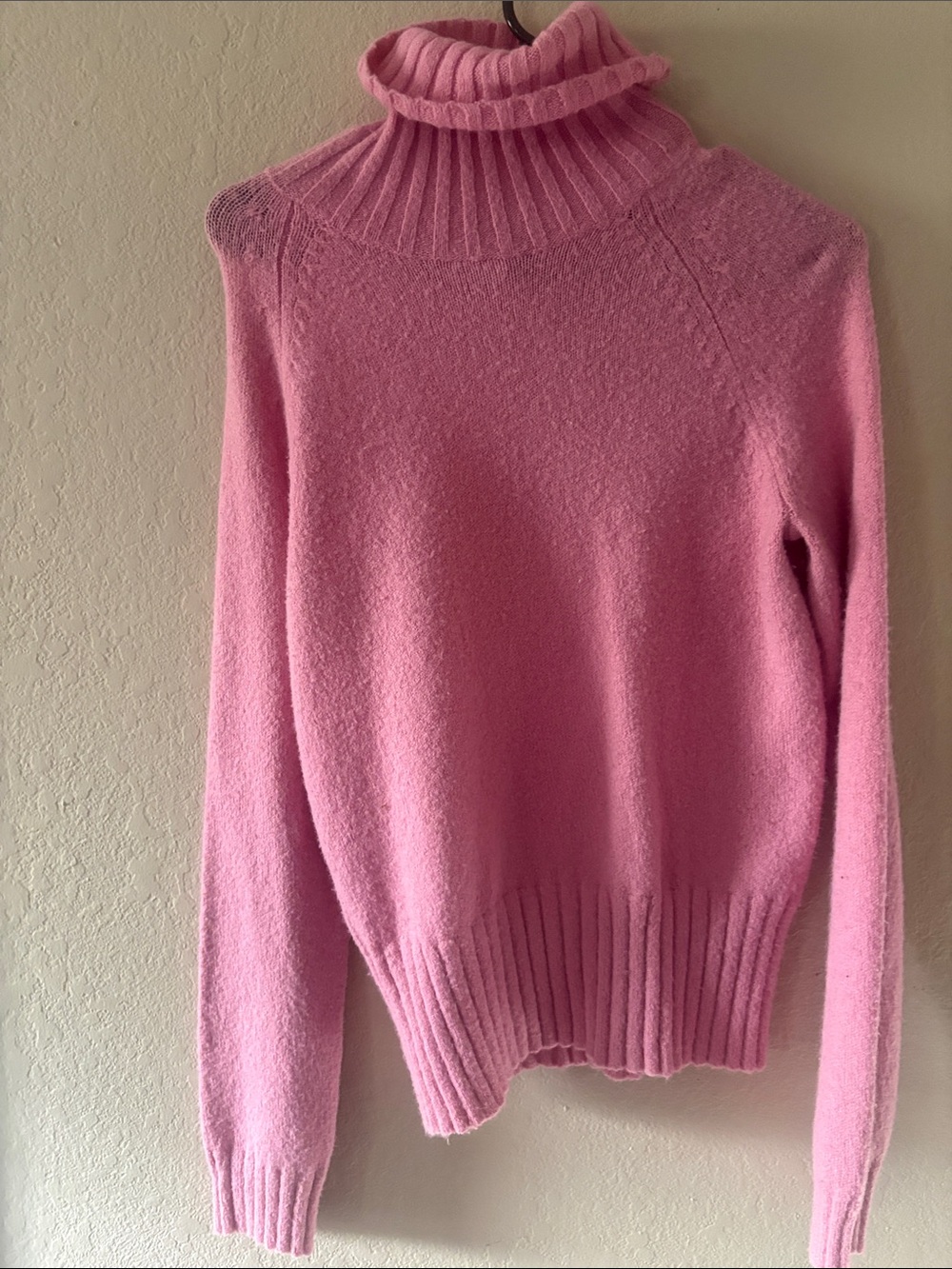 Pink Turtleneck Women's Sweater